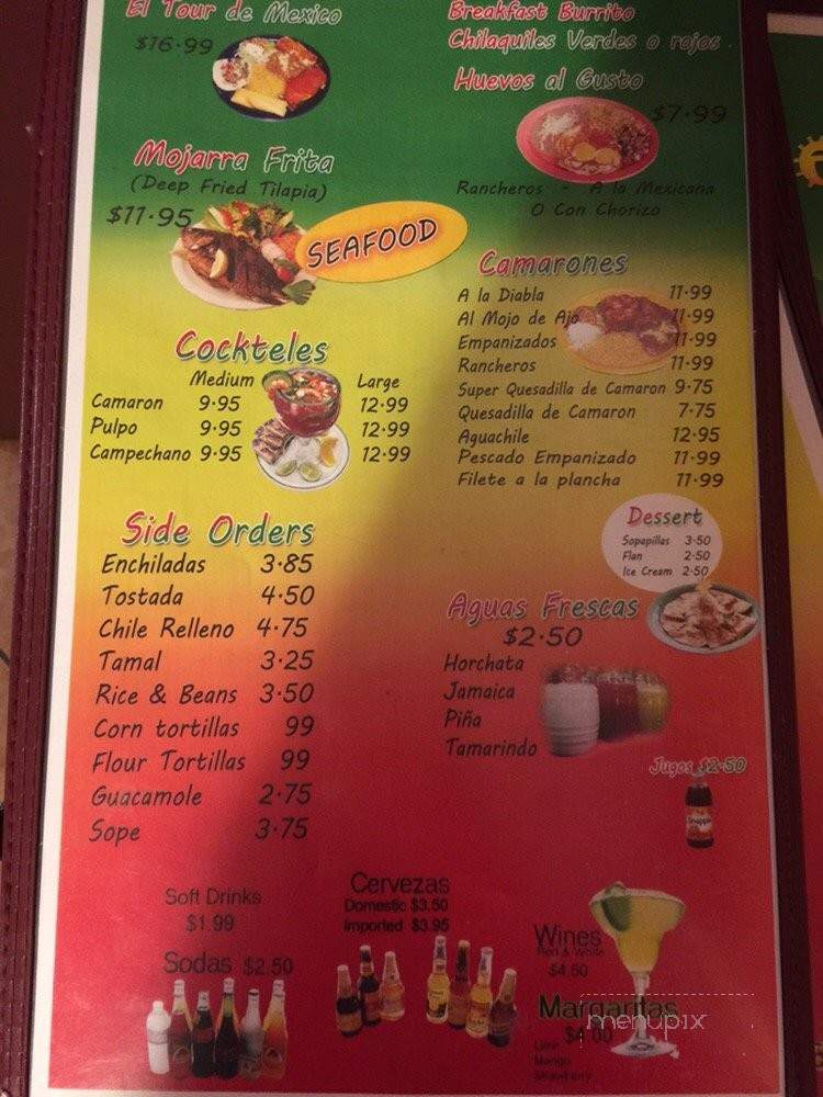 El Molcajete - Ukiah, CA menu_pic