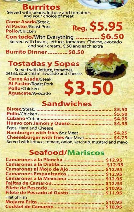 Meson Del Taco - Chicago, IL menu_pic