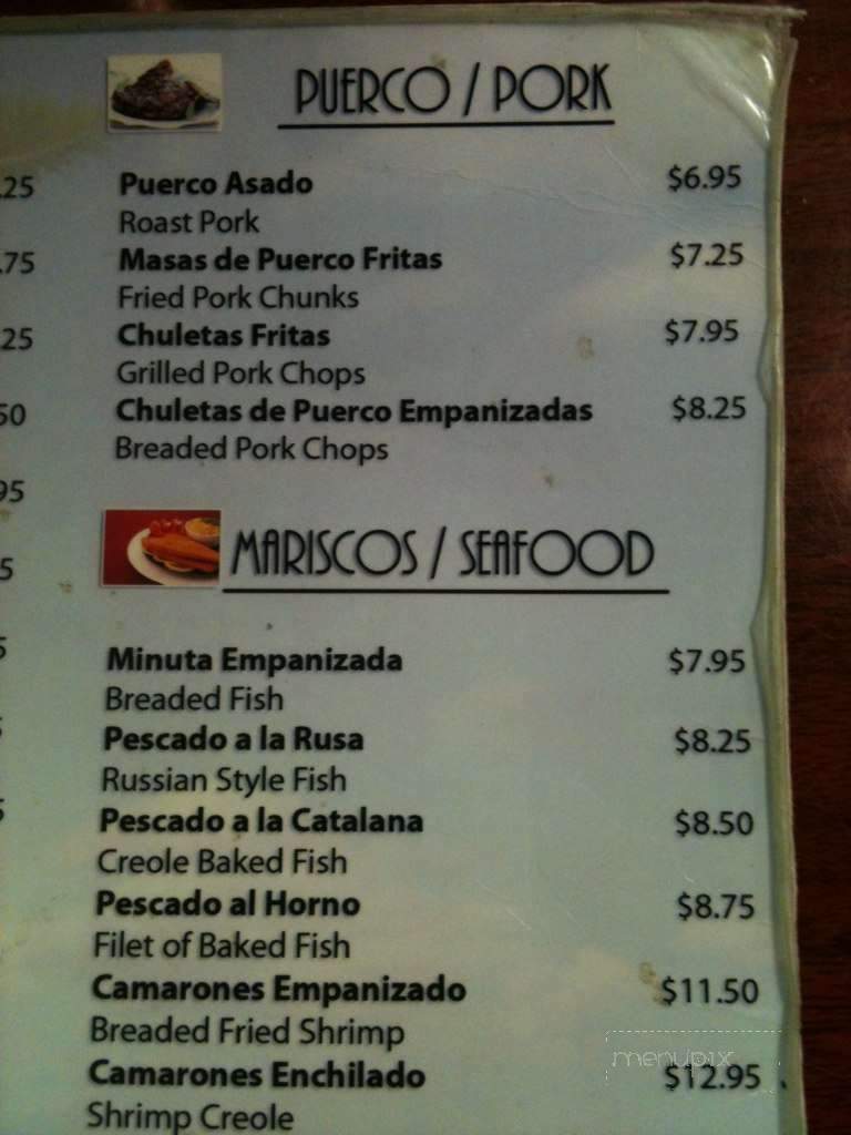 Arco Iris Cafe - Tampa, FL menu_pic