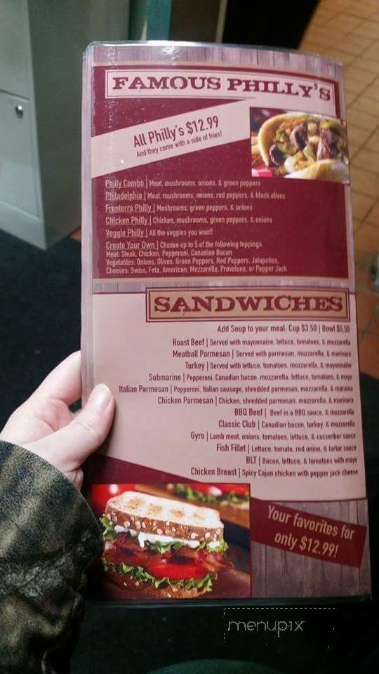 Fronterra Steak House and Pizzeria - Fairbanks, AK menu_pic