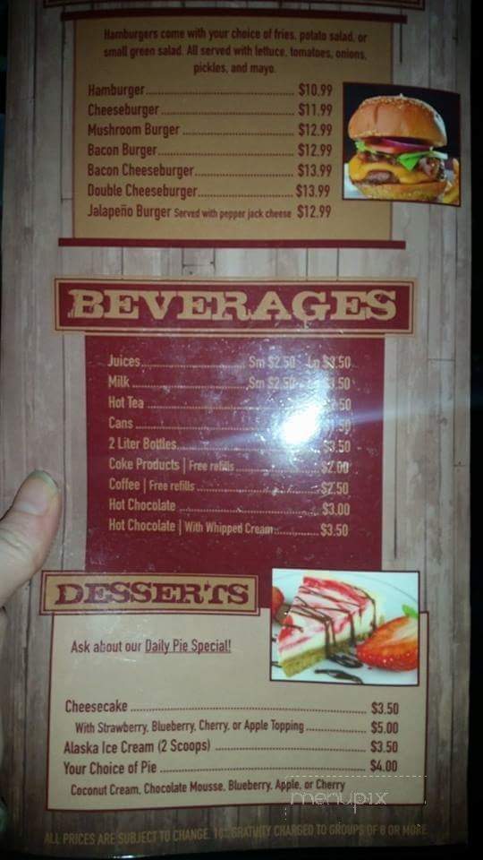 Fronterra Steak House and Pizzeria - Fairbanks, AK menu_pic