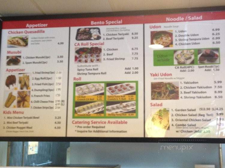 Koriyaki - San Dimas, CA menu_pic