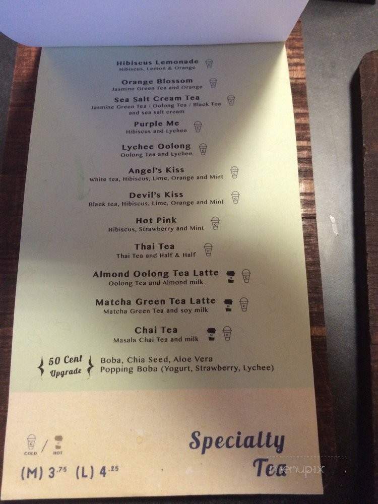 Tocaja - Claremont, CA menu_pic