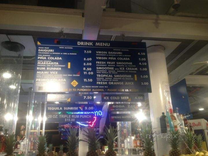 Let's Make A Daiquiri At Dolphin Mall - Miami, FL menu_pic