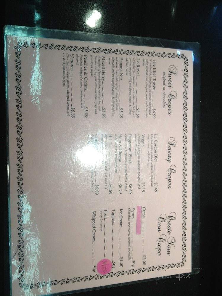 Bella's Creme & Crepes - Carson, CA menu_pic