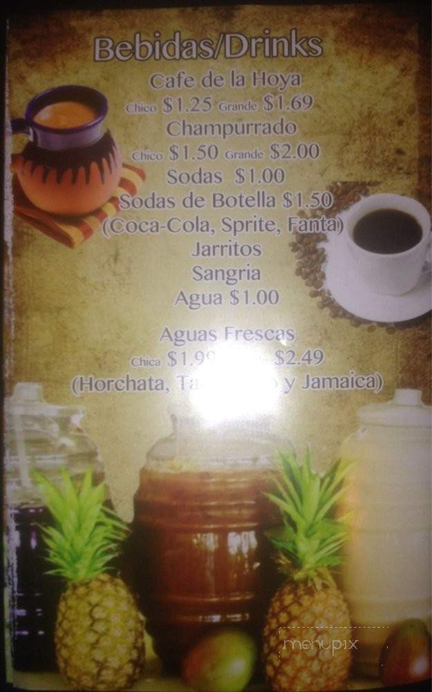 La Cenaduria - Los Angeles, CA menu_pic