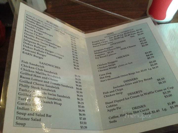Hamburger Patty's - Parowan, UT menu_pic
