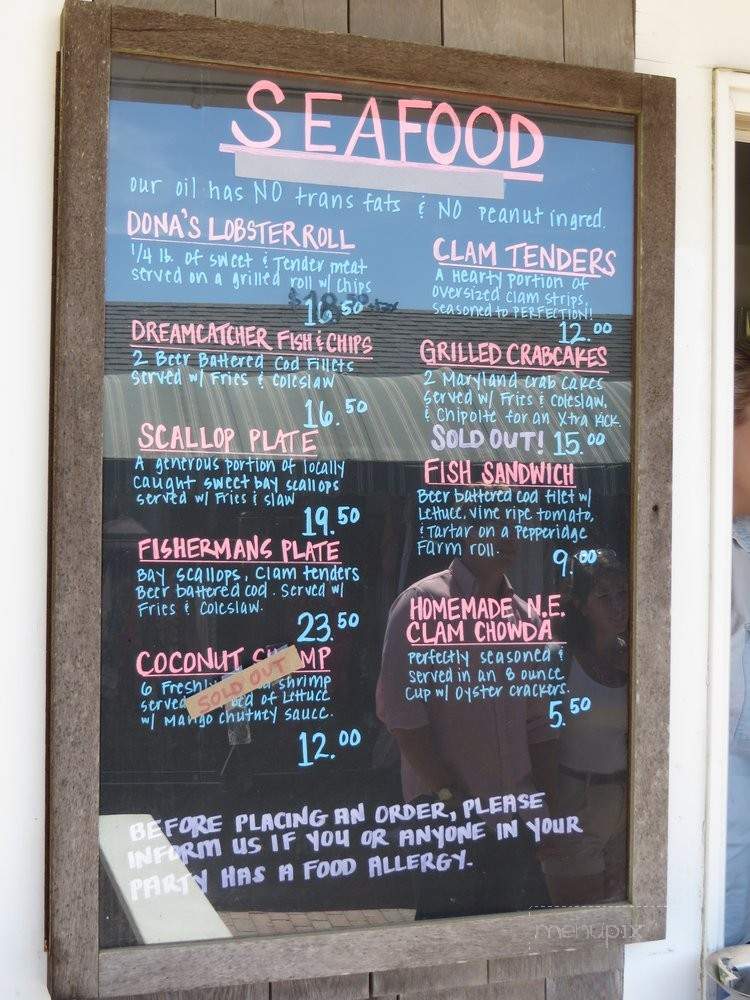 Dreamcatcher - Aquinnah, MA menu_pic
