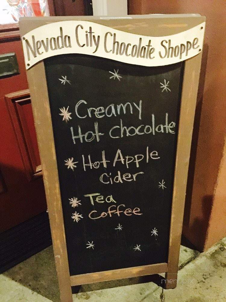 Nevada City Chocolate Shoppe - Nevada City, CA menu_pic