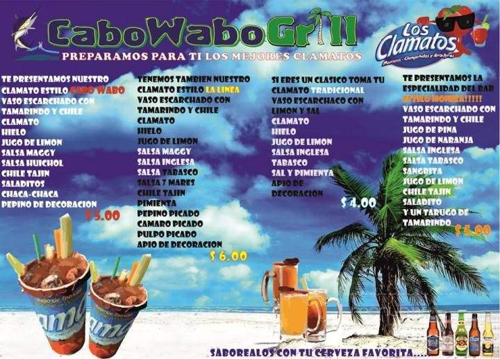 Cabo Wabo Grill 2 - National City, CA menu_pic