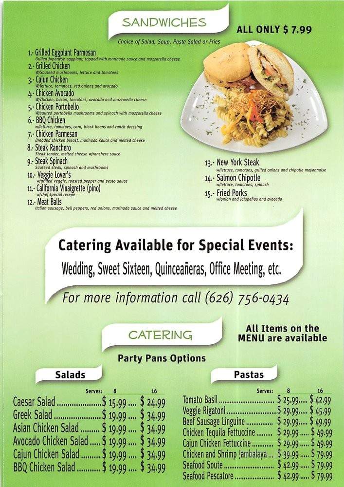 Nueva Italia Salads & Grill - Baldwin Park, CA menu_pic