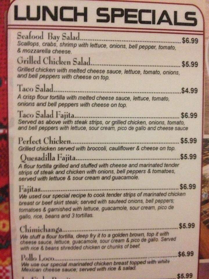 La Finka Mexican Family Restaurant - Blue Island, IL menu_pic