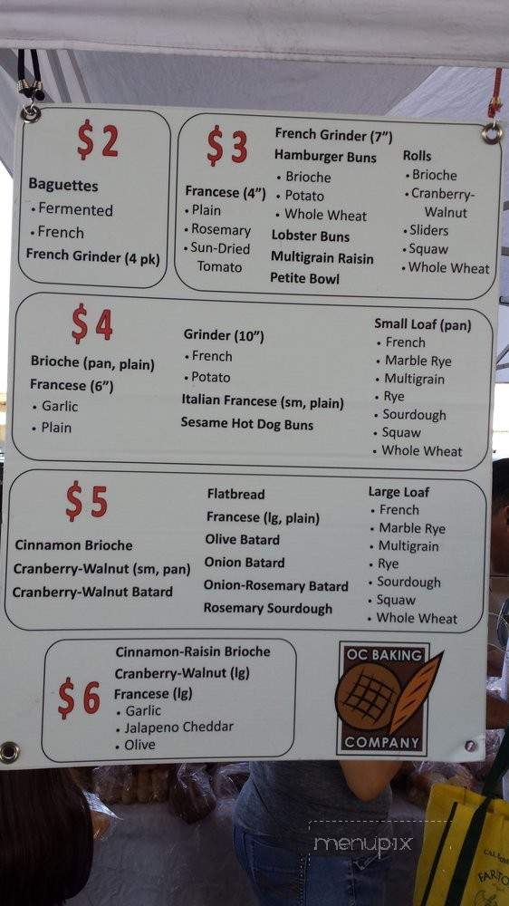 OC Baking Company - Orange, CA menu_pic