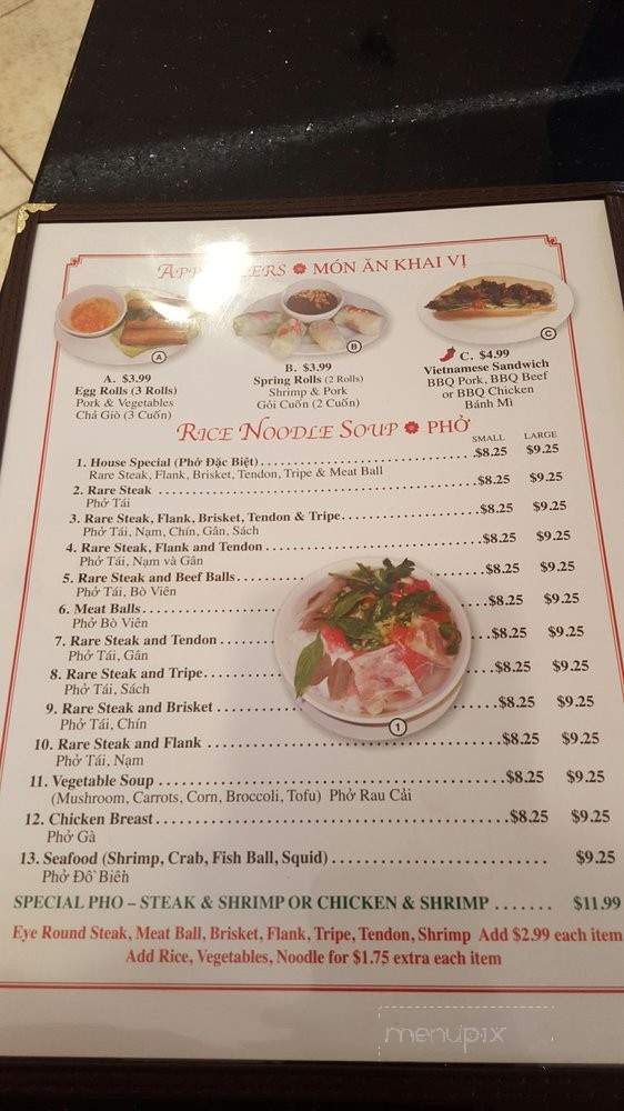 Pho Na Vietnamese Cuisine - Desert Hot Springs, CA menu_pic