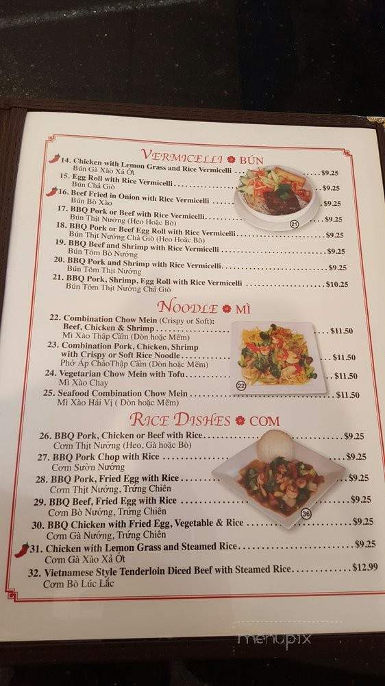 Pho Na Vietnamese Cuisine - Desert Hot Springs, CA menu_pic