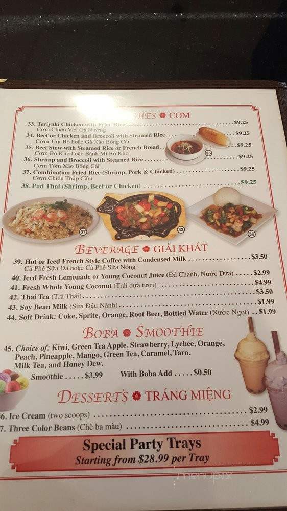 Pho Na Vietnamese Cuisine - Desert Hot Springs, CA menu_pic