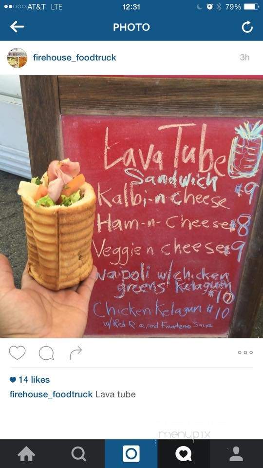 Firehouse Food Truck - Honolulu, HI menu_pic