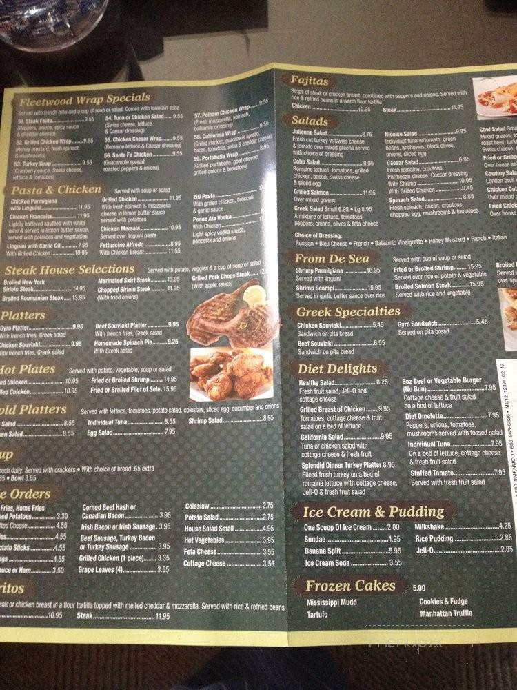 Fleetwood Diner - Mount Vernon, NY menu_pic