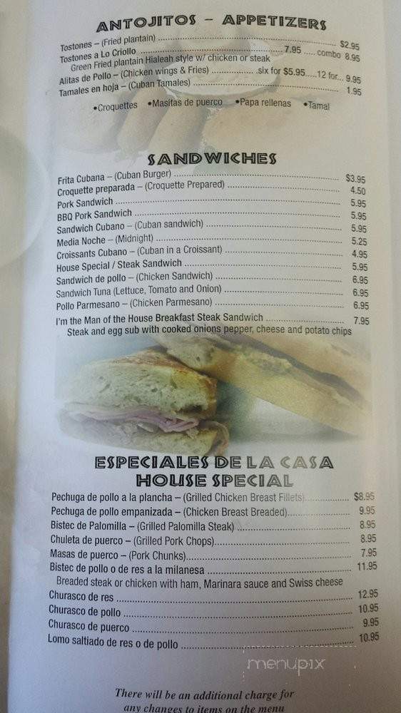 Three Palms Cuban Cafe - Hollywood, FL menu_pic