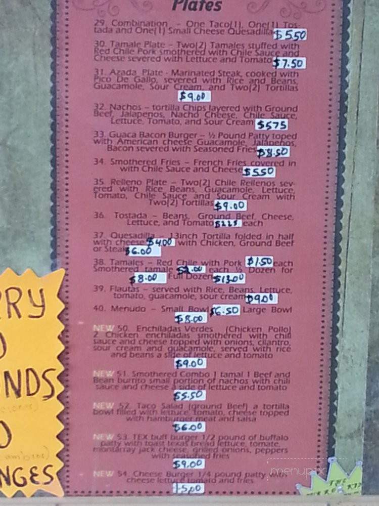 Burro King - Denver, CO menu_pic