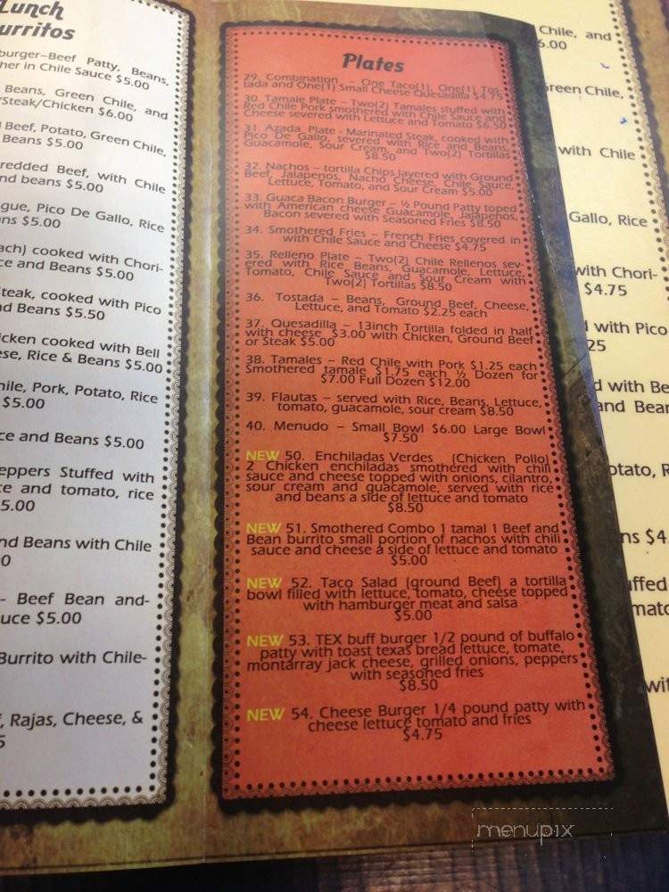 Burro King - Denver, CO menu_pic
