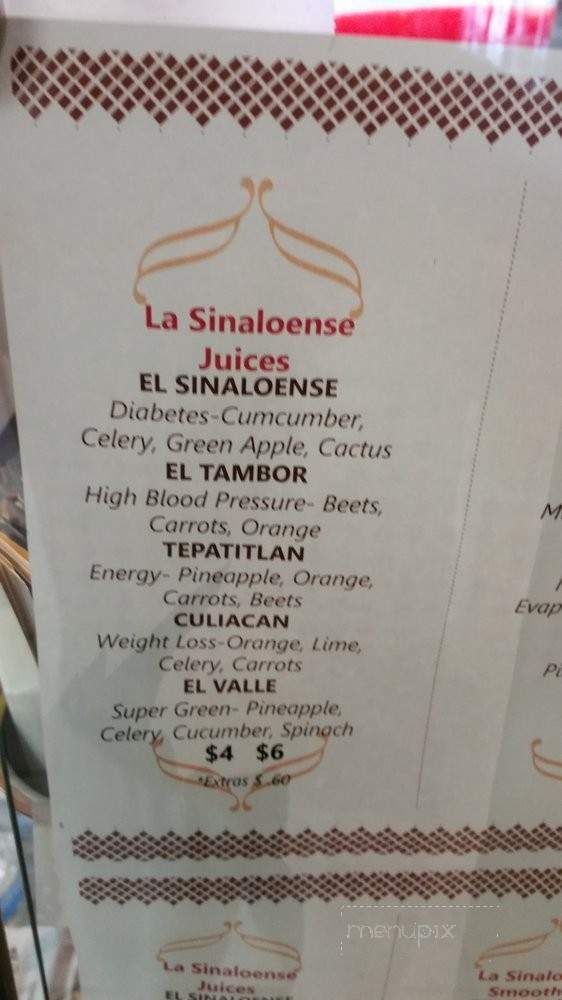 La Sinaloense - Inglewood, CA menu_pic