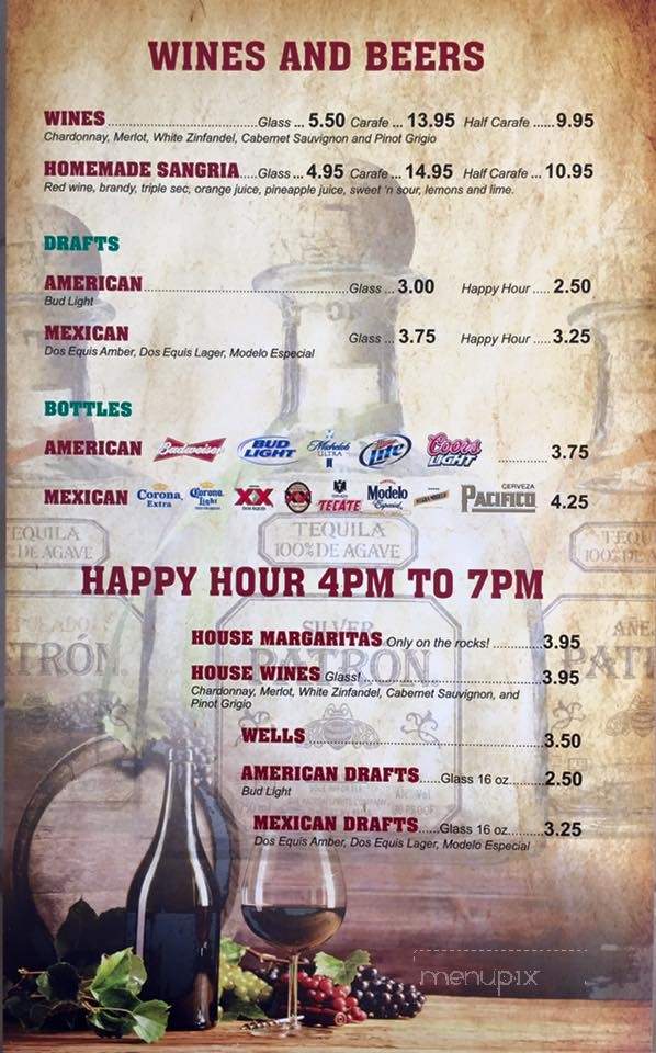 Fiesta Jalisco - Indian Harbour Beach, FL menu_pic