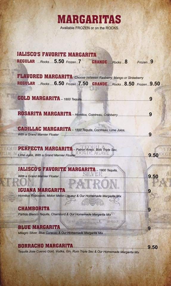Fiesta Jalisco - Indian Harbour Beach, FL menu_pic