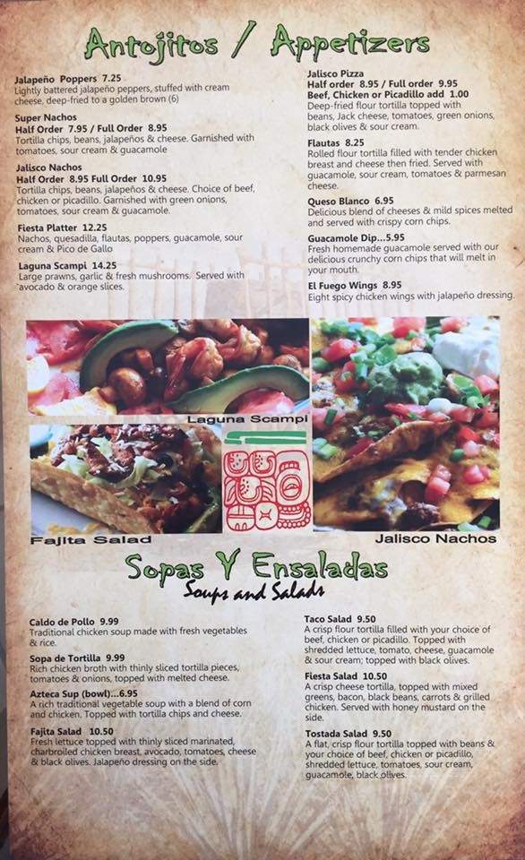 Fiesta Jalisco - Indian Harbour Beach, FL menu_pic