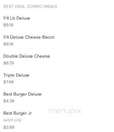 The Best Burger - Los Angeles, CA menu_pic