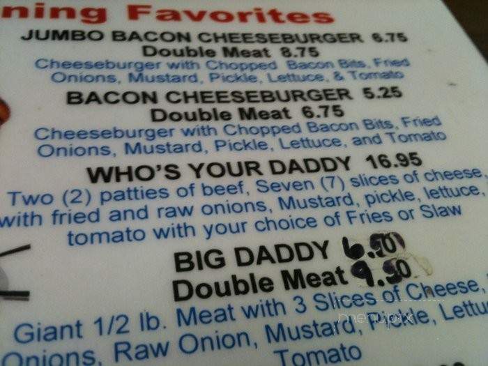 Ron's Hamburgers and Chili - Oklahoma City, OK menu_pic