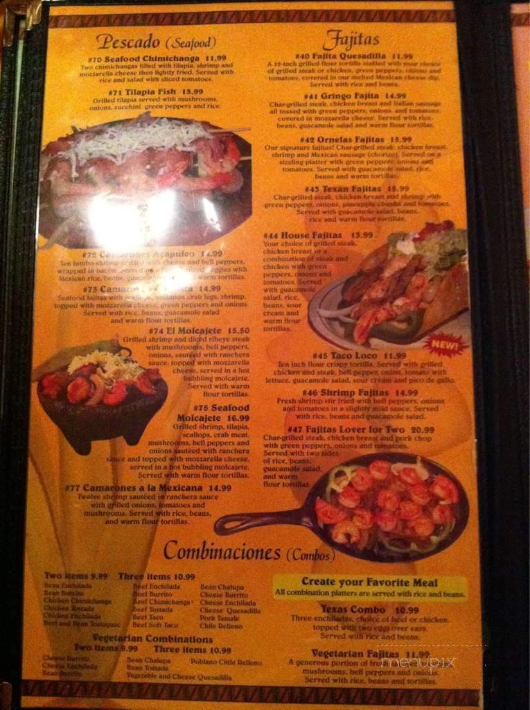 Casa Fiesta Mexican Restaurant - Norwalk, OH menu_pic
