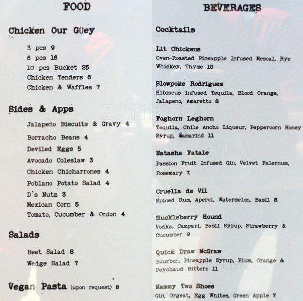 Brick & Bones - Dallas, TX menu_pic