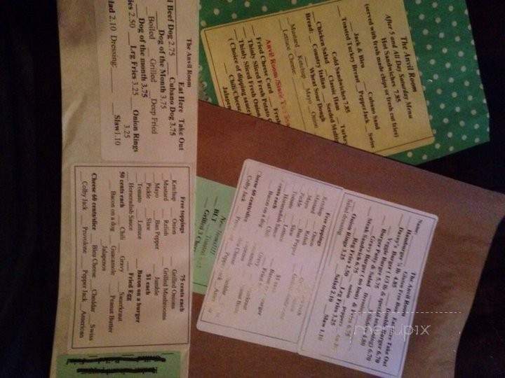 The Anvil Room - Forsyth, GA menu_pic