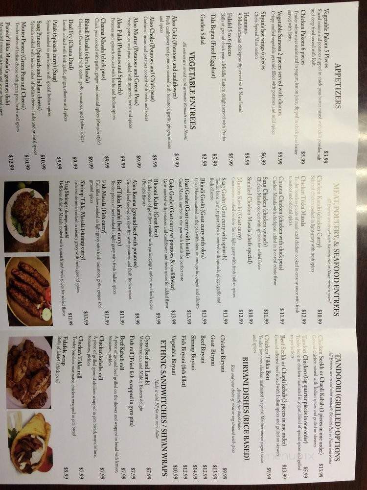 Shyan's Kitchen - Metairie, LA menu_pic