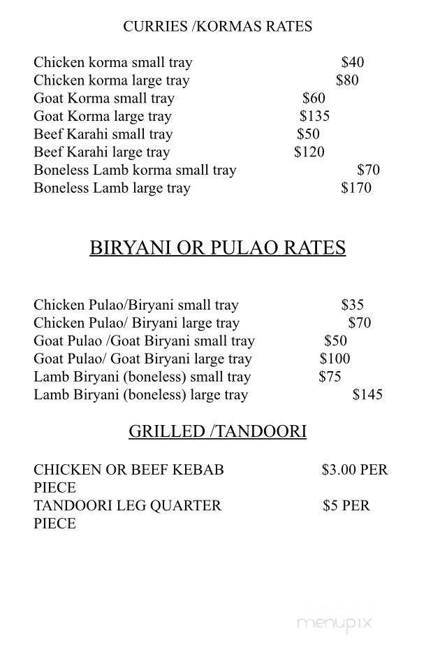 Shyan's Kitchen - Metairie, LA menu_pic