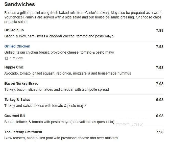The Other Place - Woodstock, VA menu_pic