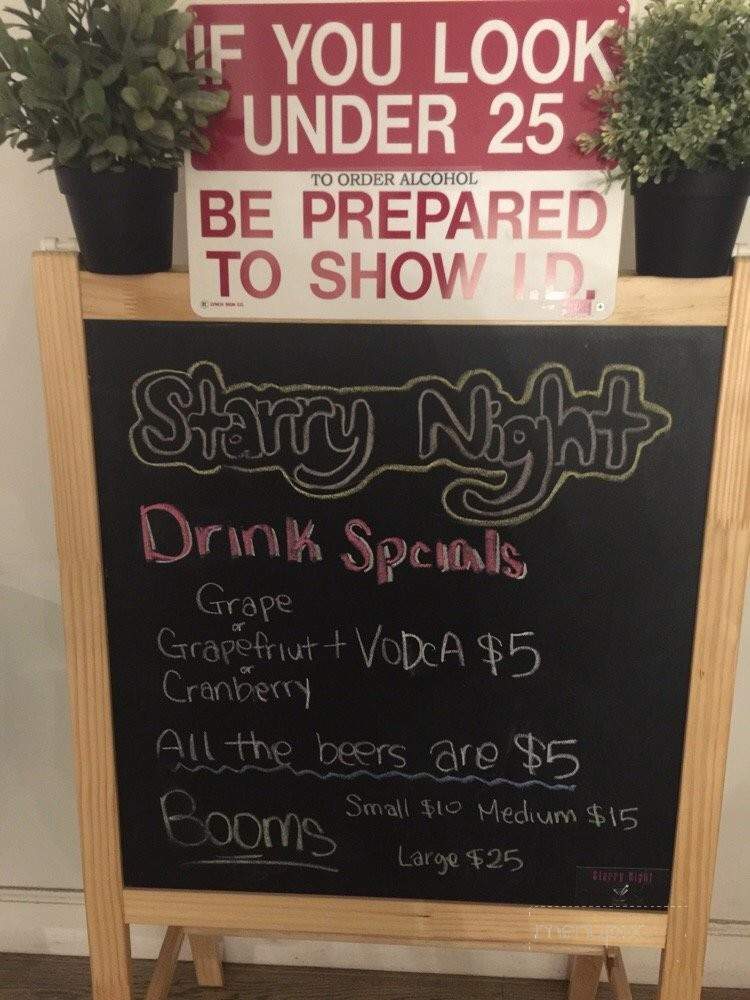 Starry Night - Garden Grove, CA menu_pic