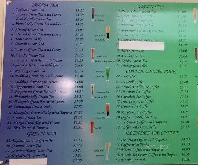 Tea Cup - Arlington, TX menu_pic