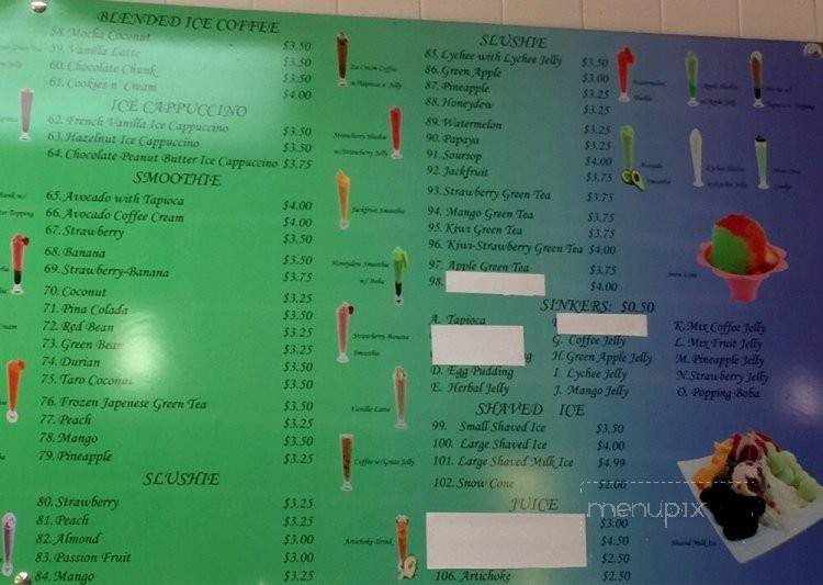 Tea Cup - Arlington, TX menu_pic