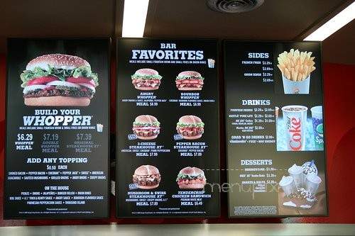 Whopper Bar - Orlando, FL menu_pic