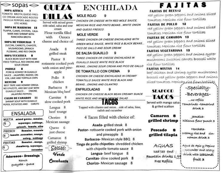Don Marcelo's - Durham, NC menu_pic