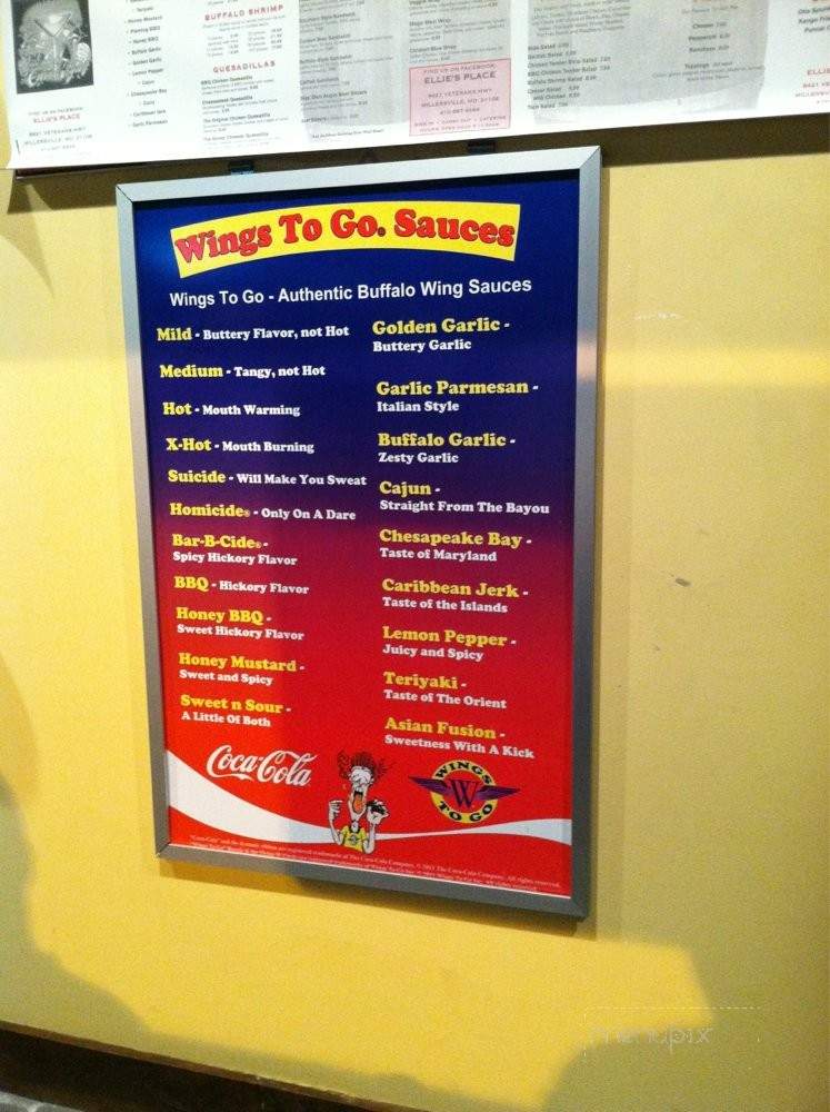 Ellie's Place - Millersville, MD menu_pic