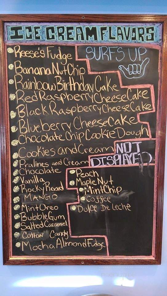 Surfs Up Ice Cream - Los Banos, CA menu_pic