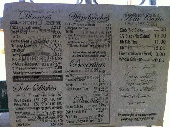 Brothers BBQ - Los Angeles, CA menu_pic