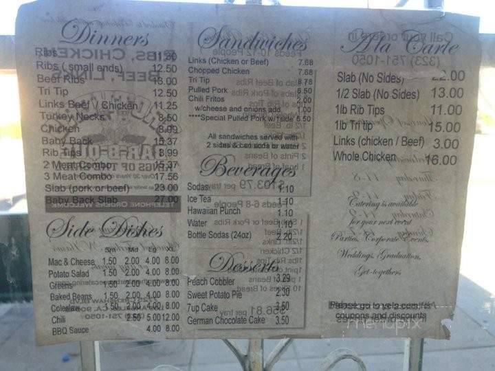 Brothers BBQ - Los Angeles, CA menu_pic