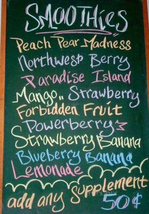 The Coffeehouse On Roanoke Island - Manteo, NC menu_pic