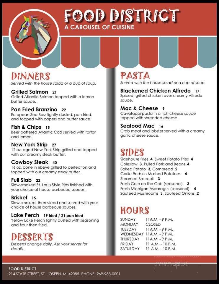 Food District - Saint Joseph, MI menu_pic