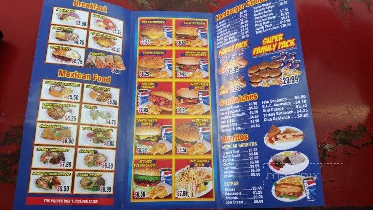 Burger Factory - Los Angeles, CA menu_pic