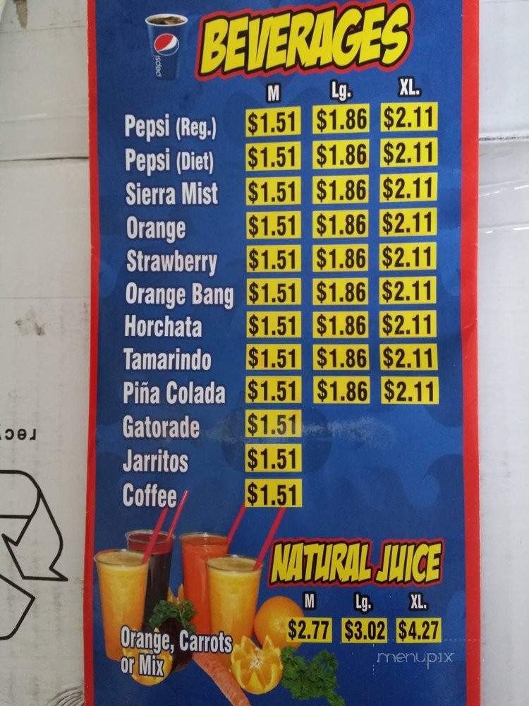 Burger Factory - Los Angeles, CA menu_pic